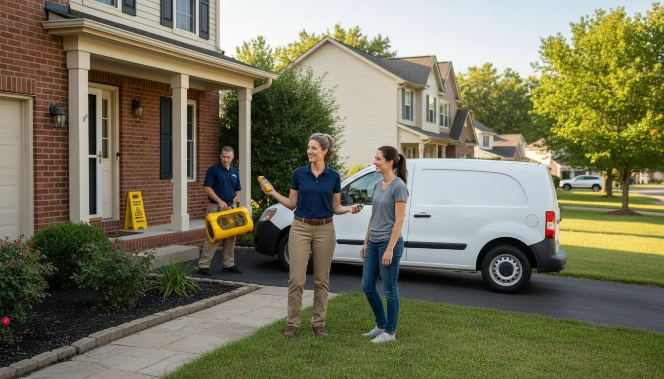 Water restoration image for Water Damage & Restoration Services in Tyner, IN